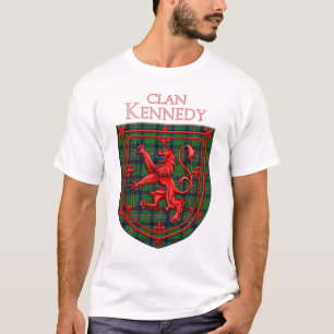 Kennedy Tartan Scottish Plaid Lion Rampant T-Shirt