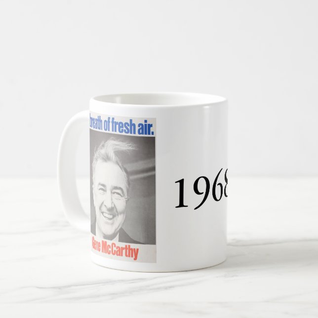 Kennedy vs. McCarthy 1968 Coffee Mug (Front Left)