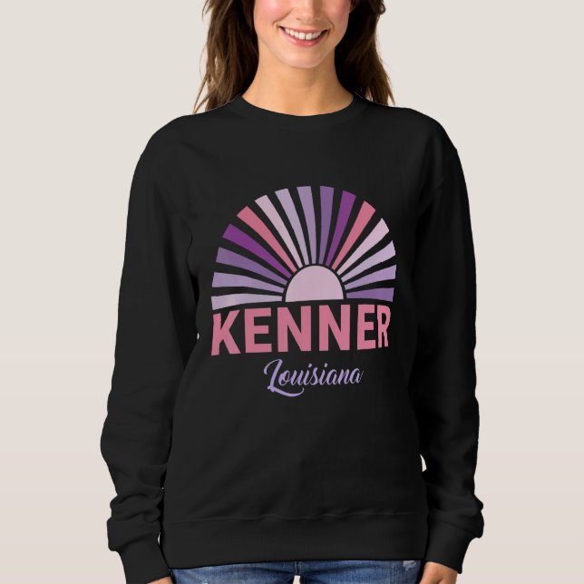 Kenner Louisiana Sunset Retro City State Love Sweatshirt (Front)
