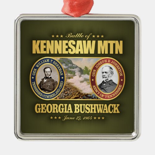Kennesaw Mountain FH2  Metal Ornament