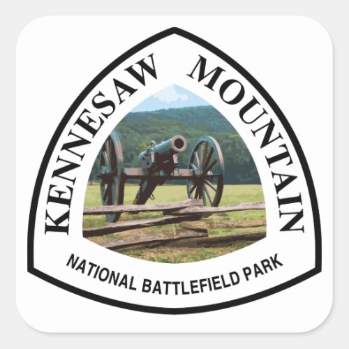 Kennesaw Mountain National Battlefield Park Square Sticker
