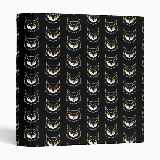 Kennesaw Owl Logo 3 Ring Binder (Front/Spine)