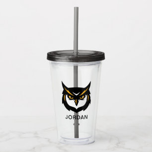 Kennesaw Owl Logo Acrylic Tumbler