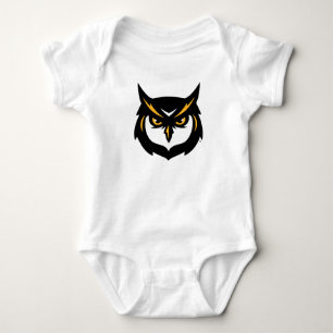 Kennesaw Owl Logo Baby Bodysuit