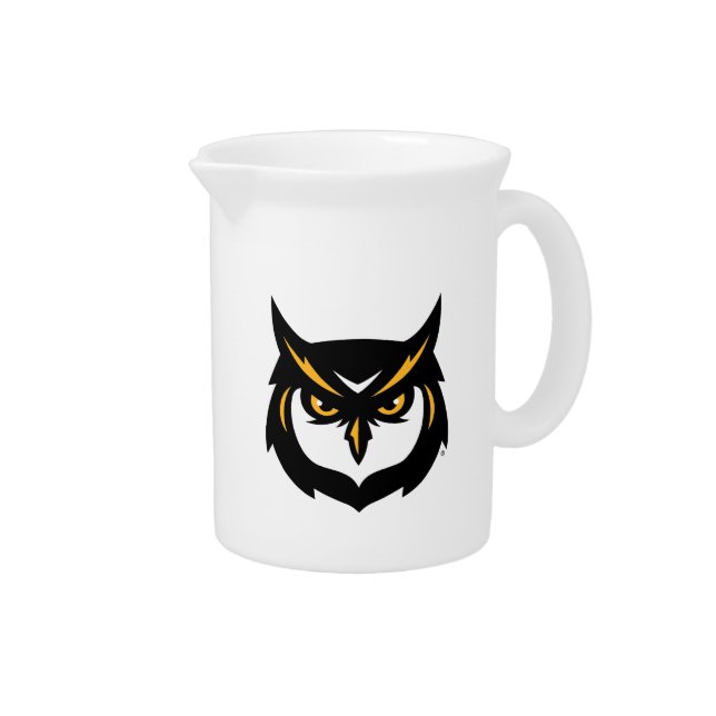 Kennesaw Owl Logo Beverage Pitcher (Right)