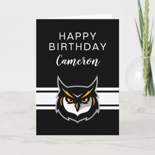 Kennesaw Owl Logo Card
