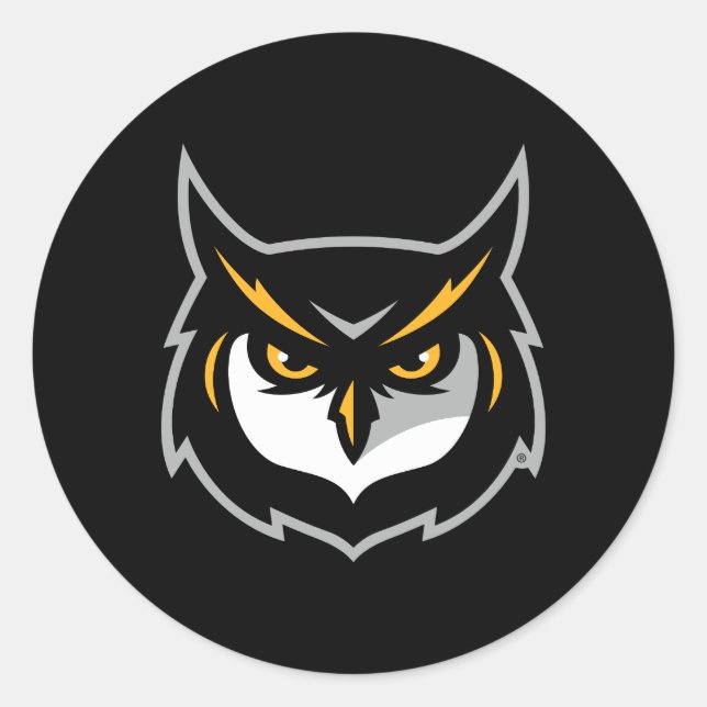 Kennesaw Owl Logo Classic Round Sticker (Front)