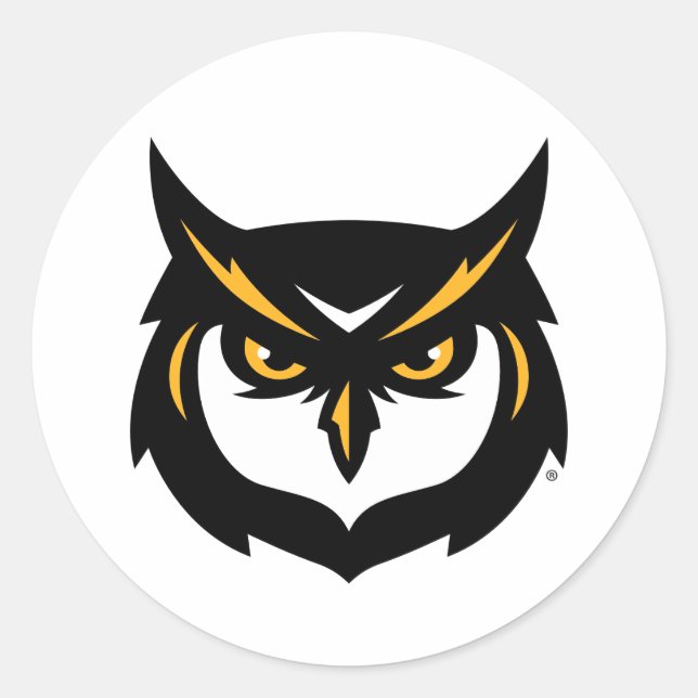 Kennesaw Owl Logo Classic Round Sticker (Front)