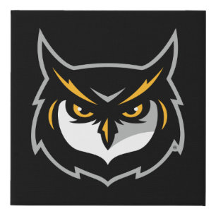 Kennesaw Owl Logo Faux Canvas Print