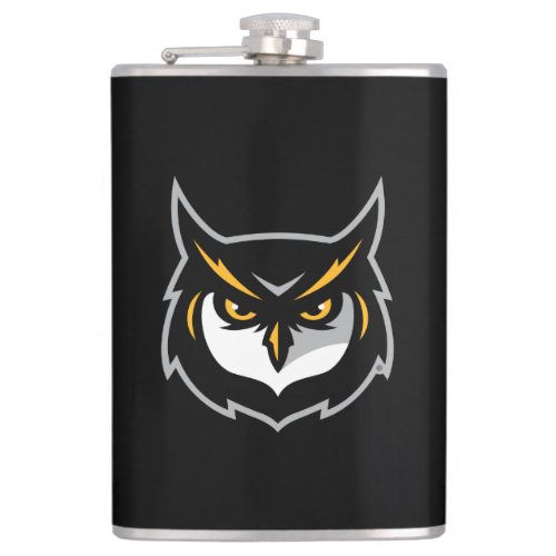 Kennesaw Owl Logo Flask