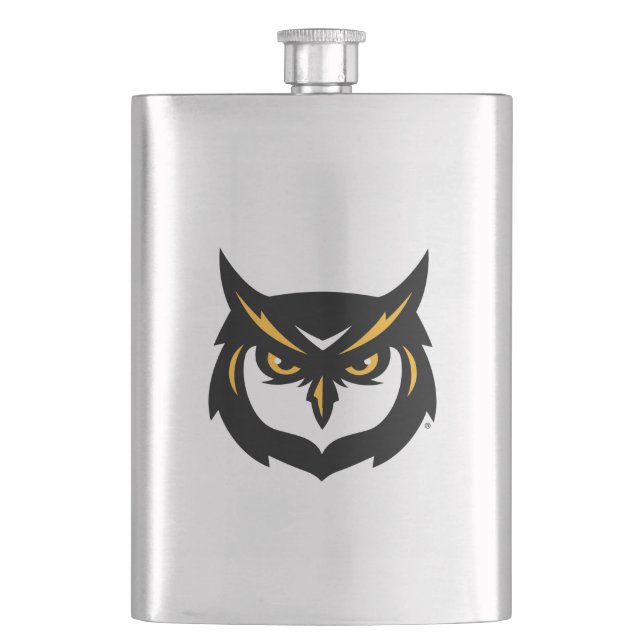 Kennesaw Owl Logo Flask (Front)