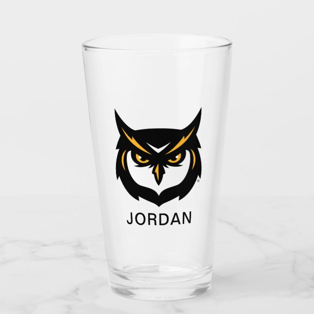 Kennesaw Owl Logo Glass (Front)
