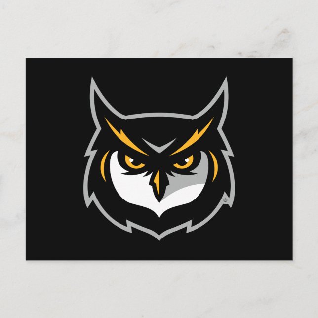 Kennesaw Owl Logo Invitation Postcard (Front)