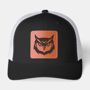 Kennesaw Owl Logo Leather Patch Hat
