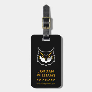 Kennesaw Owl Logo Luggage Tag