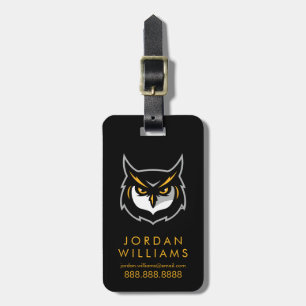 Kennesaw Owl Logo Luggage Tag