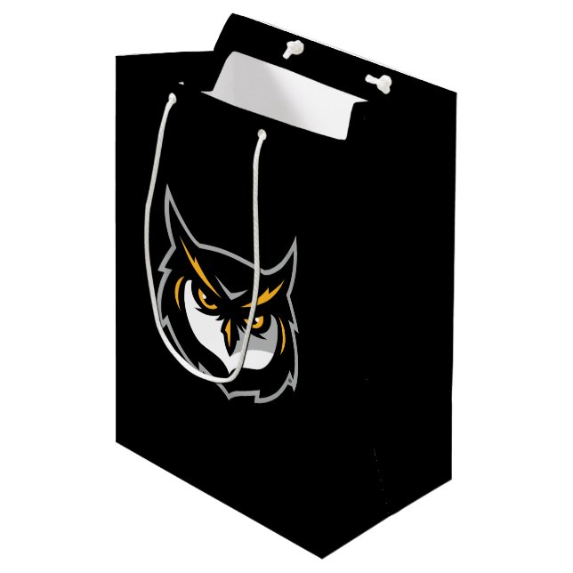 Kennesaw Owl Logo Medium Gift Bag (Front Angled)