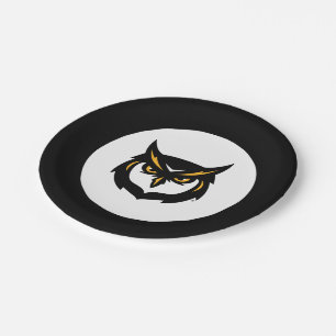 Kennesaw Owl Logo Paper Plates