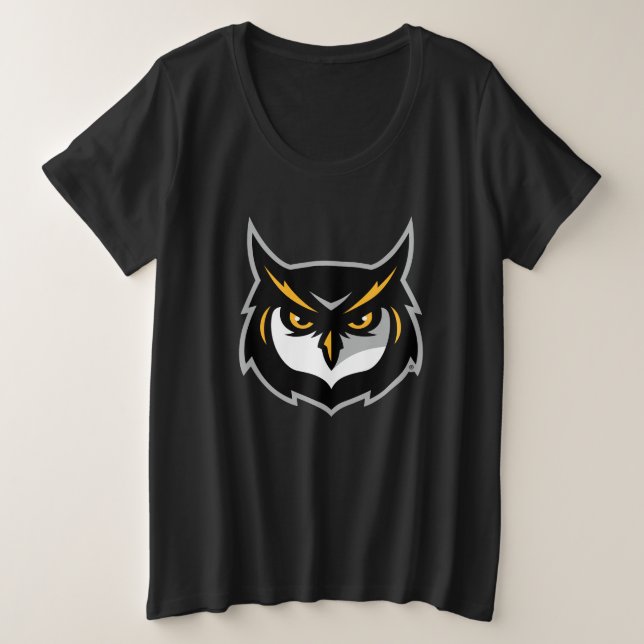 Kennesaw Owl Logo Plus Size T-Shirt (Design Front)