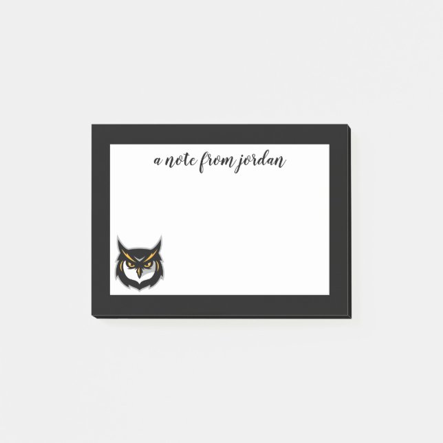 Kennesaw Owl Logo Post-it Notes (Front)