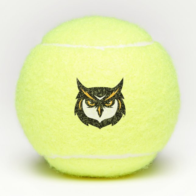 Kennesaw Owl Logo Tennis Balls (Front)