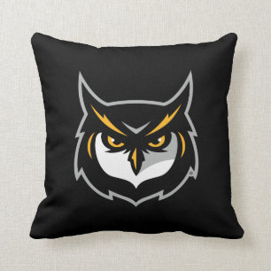 Kennesaw Owl Logo Throw Pillow