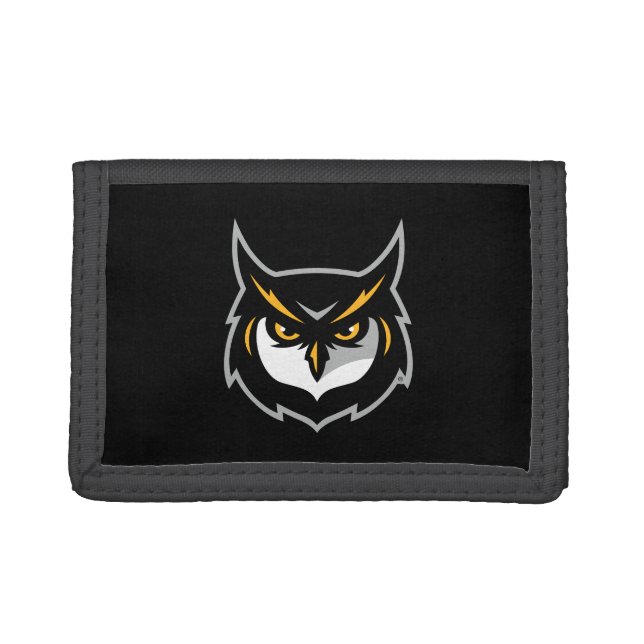 Kennesaw Owl Logo Trifold Wallet (Front)
