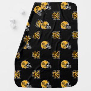 Kennesaw State Helmet Mark Baby Blanket