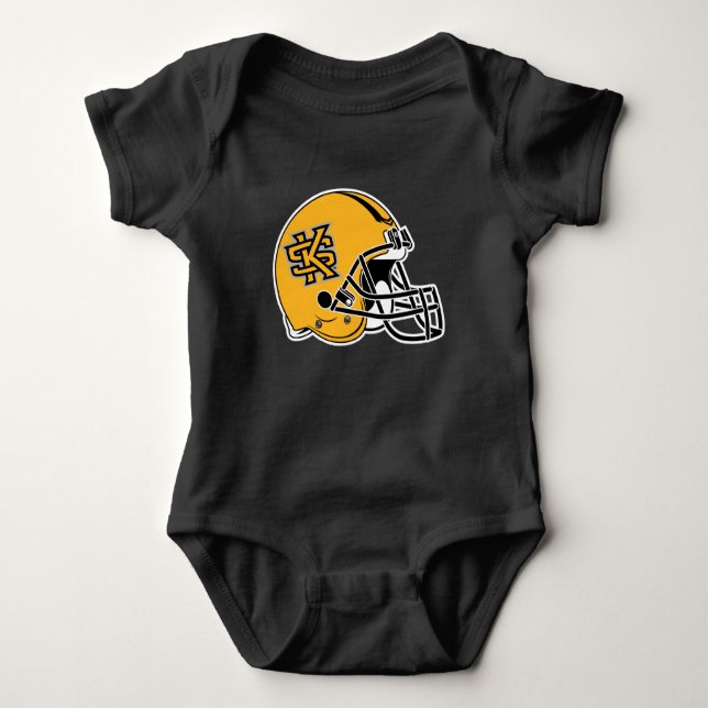 Kennesaw State Helmet Mark Baby Bodysuit (Front)