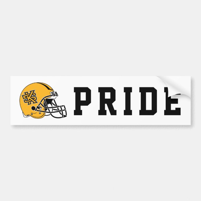 Kennesaw State Helmet Mark Bumper Sticker (Front)