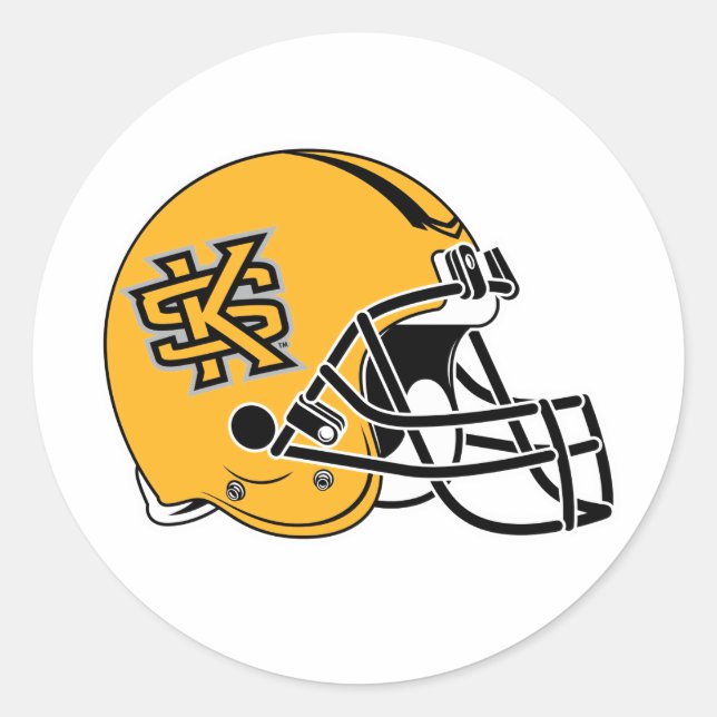 Kennesaw State Helmet Mark Classic Round Sticker (Front)