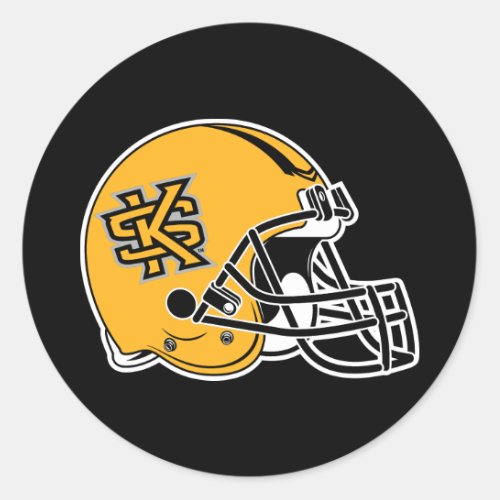Kennesaw State Helmet Mark Classic Round Sticker