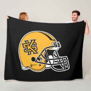 Kennesaw State Helmet Mark Fleece Blanket