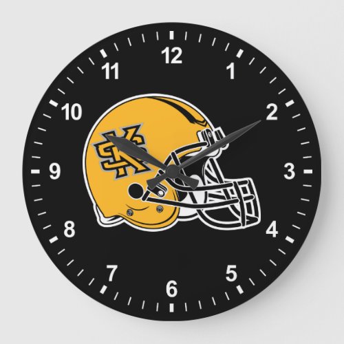 Kennesaw State Helmet Mark Large Clock