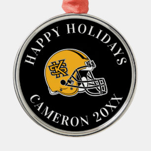 Kennesaw State Helmet Mark Metal Ornament