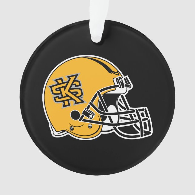 Kennesaw State Helmet Mark Ornament (Front)