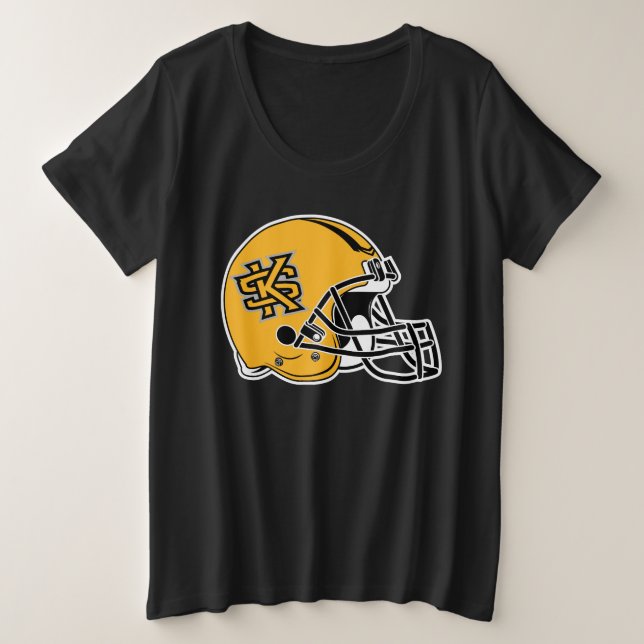 Kennesaw State Helmet Mark Plus Size T-Shirt (Design Front)