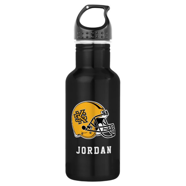 Kennesaw State Helmet Mark Stainless Steel Water Bottle (Front)
