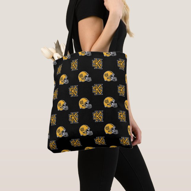 Kennesaw State Helmet Mark Tote Bag (Close Up)