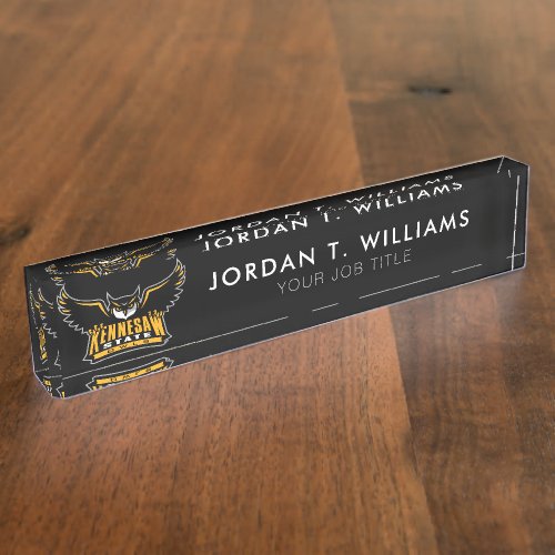 Kennesaw State Owls Desk Name Plate