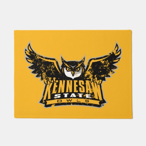 Kennesaw State Owls Distressed Doormat
