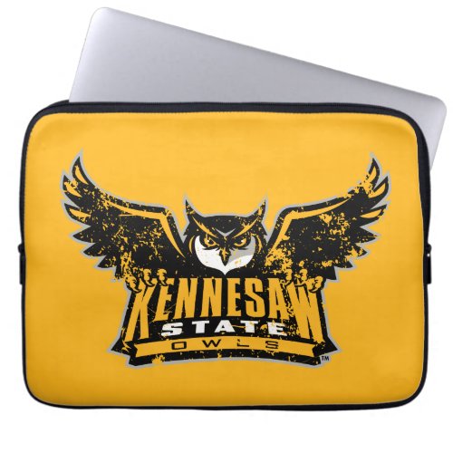 Kennesaw State Owls Distressed Laptop Sleeve