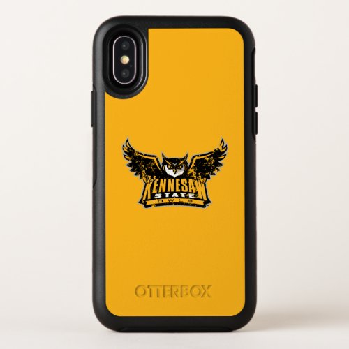 Kennesaw State Owls Distressed OtterBox Symmetry iPhone XS Case