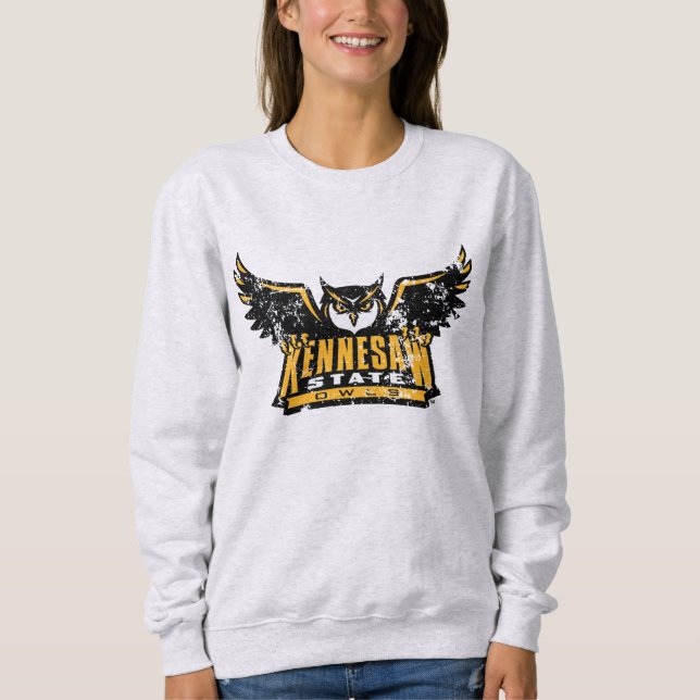 Kennesaw State Owls Distressed Sweatshirt (Front)