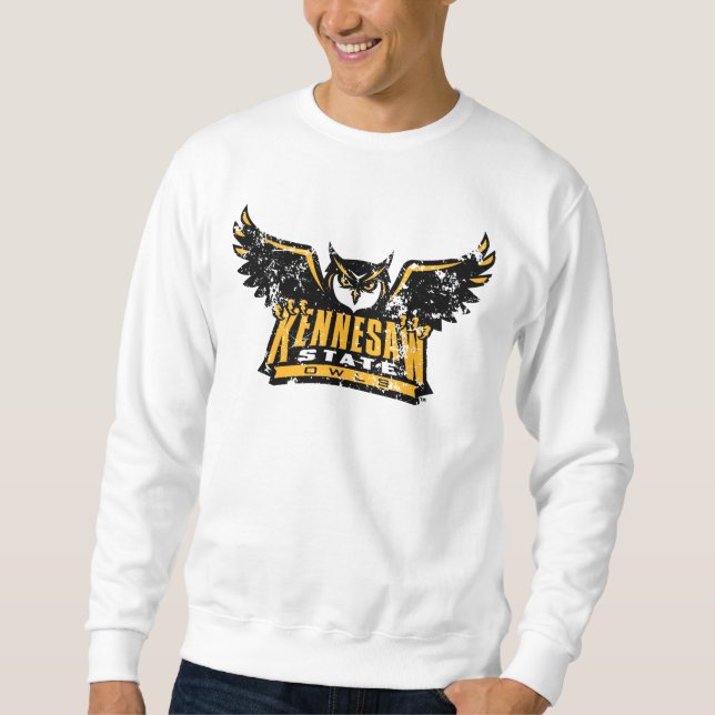 Kennesaw State Owls Distressed Sweatshirt (Front)