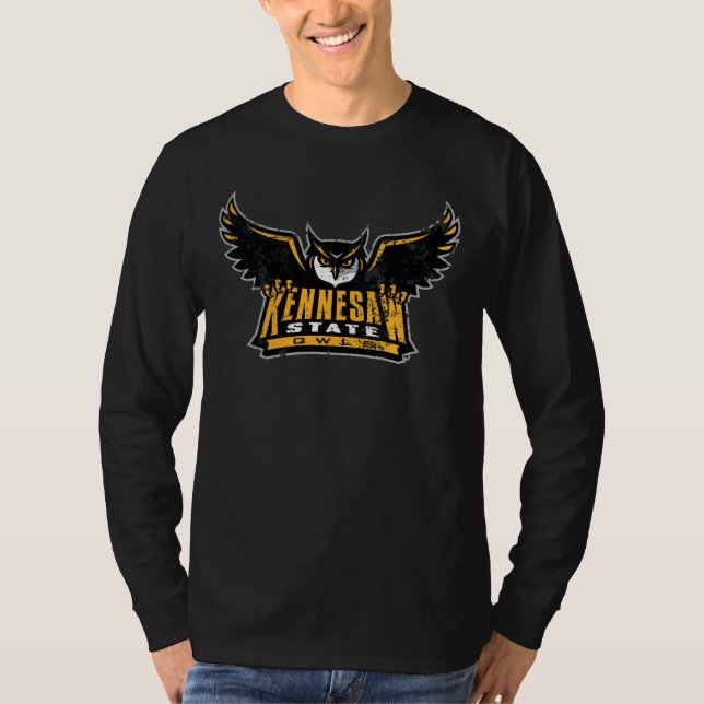 Kennesaw State Owls Distressed T-Shirt (Front)