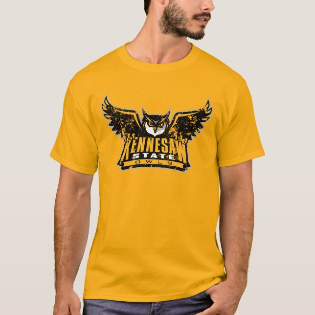 Kennesaw State Owls Distressed T-Shirt (Front)