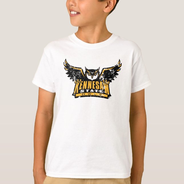 Kennesaw State Owls Distressed T-Shirt (Front)