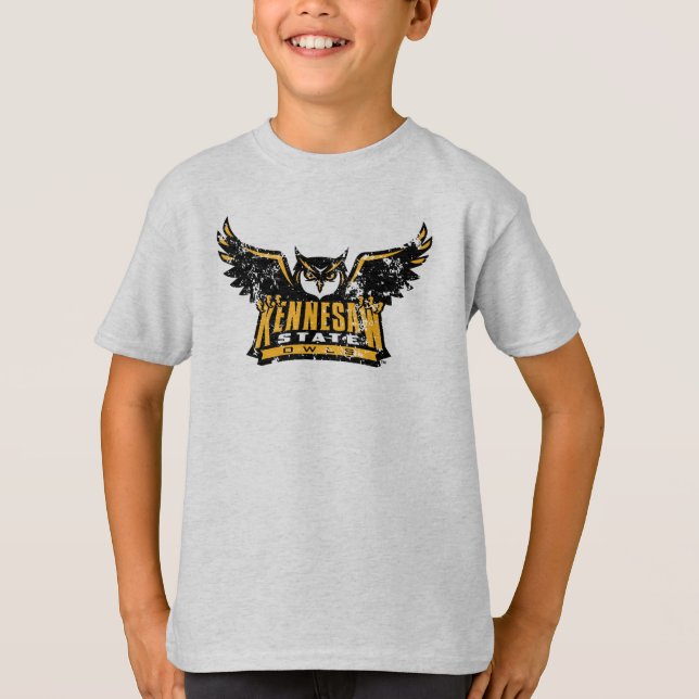 Kennesaw State Owls Distressed T-Shirt (Front)