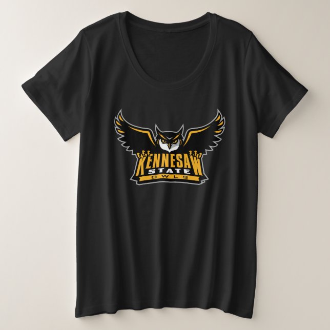 Kennesaw State Owls Plus Size T-Shirt (Design Front)